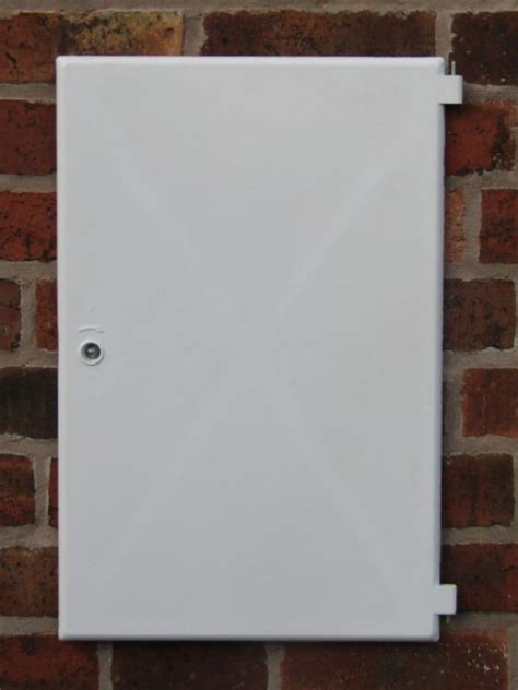 electrical box door replacement with lock|electric meter box door screwfix.